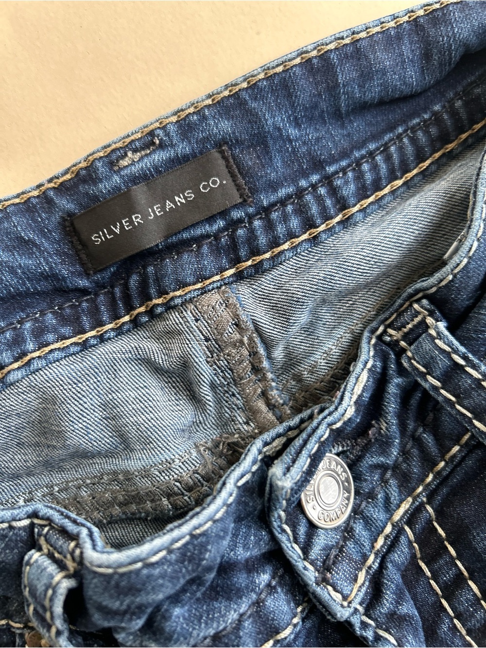 Silver Jeans Indigo Blue Straight Leg Women's Jeans size w28 - Picture 4 of 8